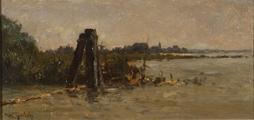 Landschap met dukdalf, 1875, Willem Roelofs