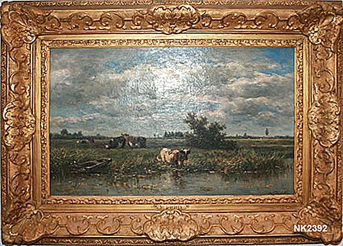 Weide met koeien, 1873, Willem Roelofs