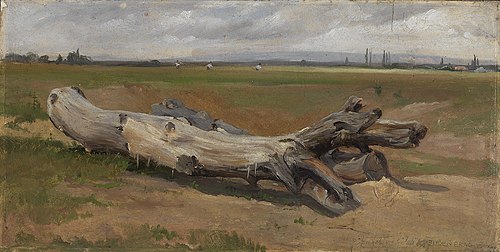Baumstämme an der Ziegelhütte, 1860, Eugen Bracht