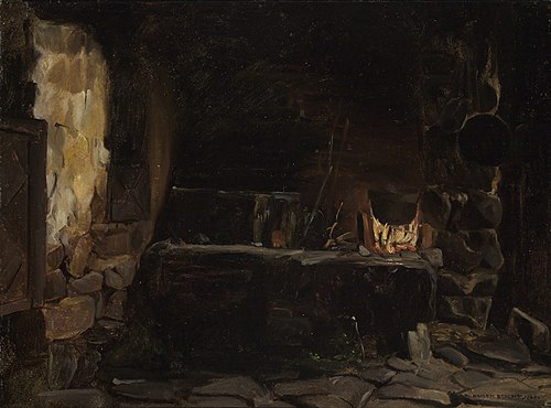 Herd im Thomahaus zu Bernau, 1860, Eugen Bracht