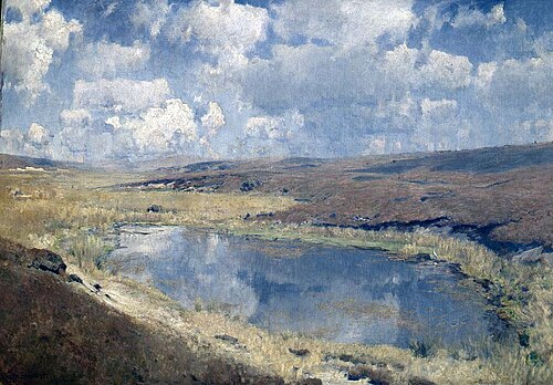 Ziehende Wolken in der Lüneburger Heide, 1895, Eugen Bracht