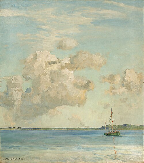 Evening clouds, 1911, Eugen Bracht