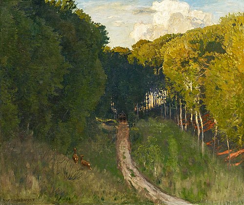 The forest path, , Eugen Bracht