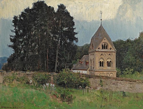 The forest church in Maria Laach, , Eugen Bracht
