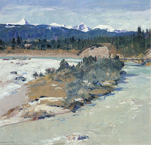 Loisachbett, 1916, Eugen Bracht
