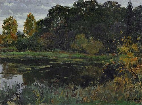 Pond in late summer, 1910, Eugen Bracht