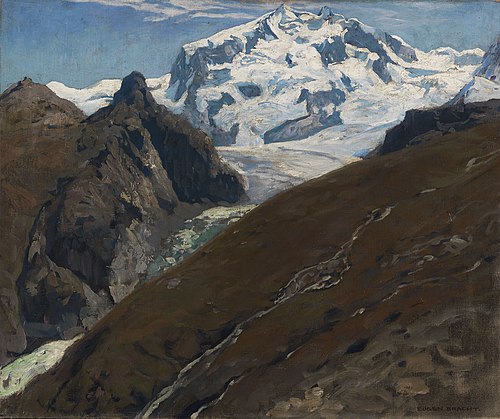 View of the Monte Rosa, west side, 1906, Eugen Bracht