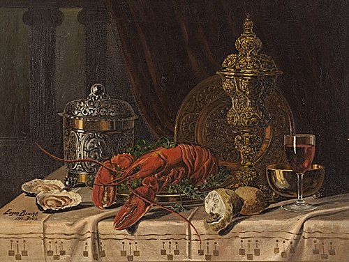 Stilleben mit Hummer, 1911, Eugen Bracht