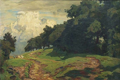 Upper Hessian landscape, 1916, Eugen Bracht