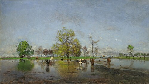 Dutch landscape, 1874, Eugen Jettel