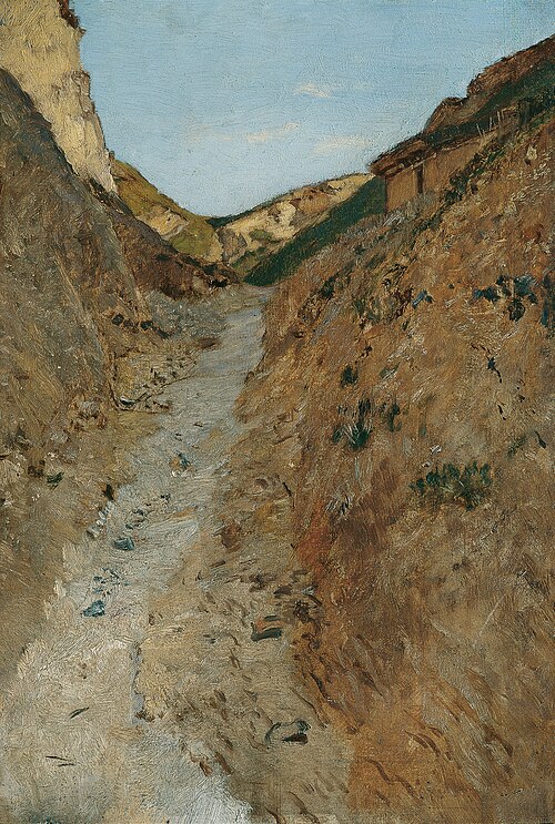 Der Weg im Steinbruch, 1895, Eugen Jettel
