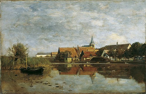 Ansicht von Giessen (Nordbrabant), 1886, Eugen Jettel