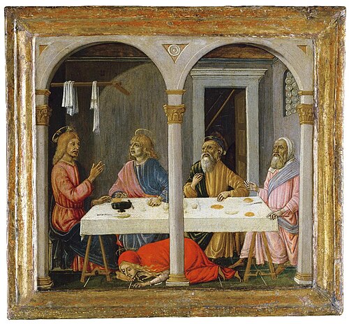 La cena in casa di Simone, 1475, Matteo di Giovanni