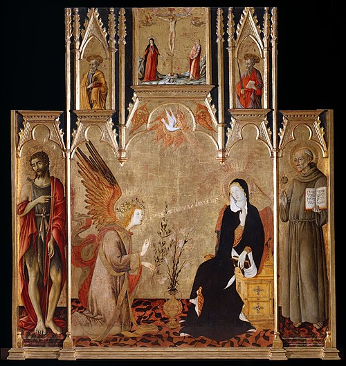 Retable de San Pietro a Ovile, 1455, Matteo di Giovanni