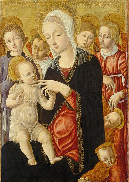 Madonna and Child with Angels and Cherubim, 1460, Matteo di Giovanni