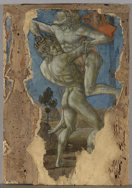Hercules Slaying Antaeu, 1470, Matteo di Giovanni