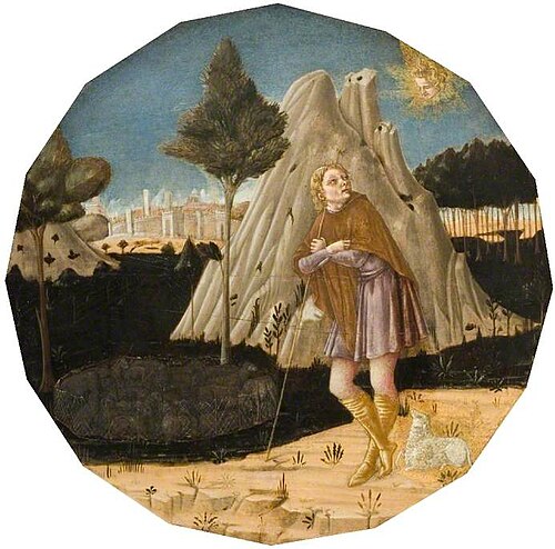 Angel Appearing to Joachim, 1475, Matteo di Giovanni