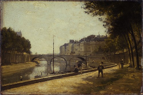 Le pont Saint-Michel, 1880, Stanislas Lépine