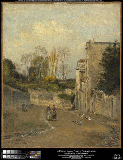 Montmartre. La rue Cortot, 1874, Stanislas Lépine