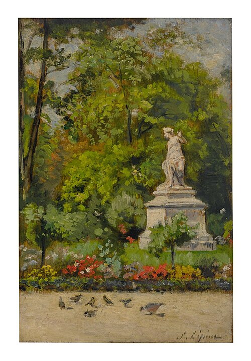 In the Luxembourg Garden, , Stanislas Lépine