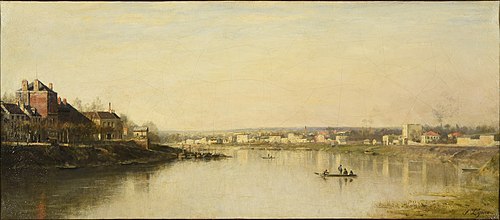 La Seine devant Saint-Denis, 1869, Stanislas Lépine