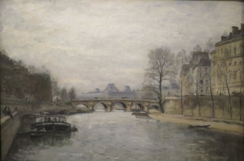 Le petit bras de la Seine au Pont Neuf, 1875, Stanislas Lépine