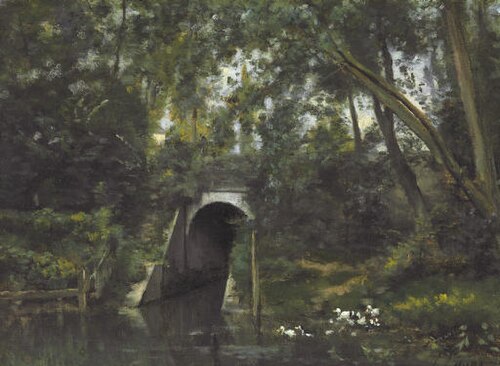 Bras de Seine du côté de Neuilly, 1880, Stanislas Lépine
