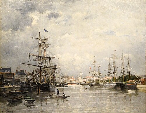 Le Port de Caen, 1859, Stanislas Lépine