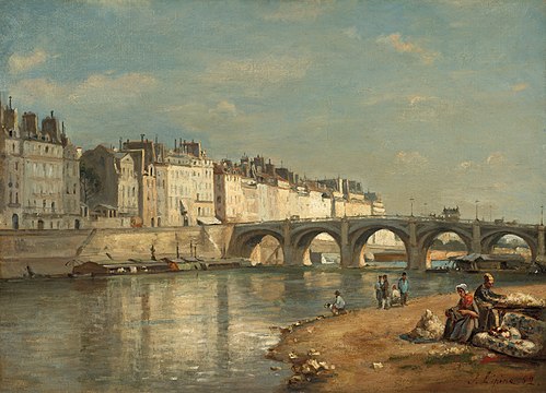 Pont de la Tournelle, Paris, 1862, Stanislas Lépine