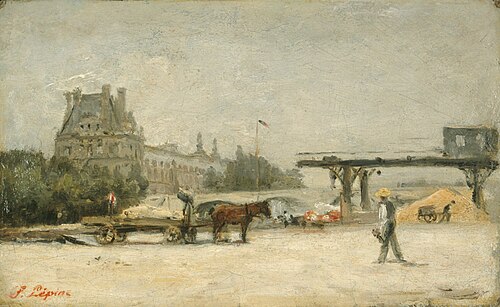 View of the Louvre, 1883, Stanislas Lépine