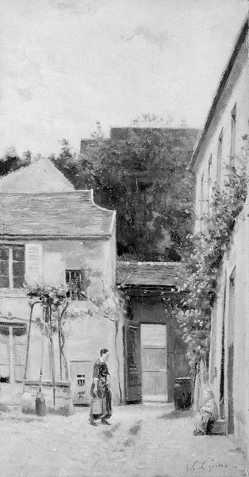 The Courtyard, 1880, Stanislas Lépine