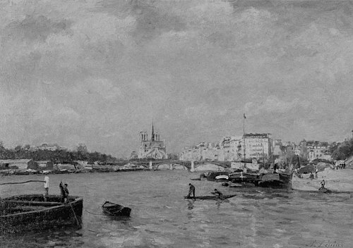 View on the Seine, Paris, 1872, Stanislas Lépine