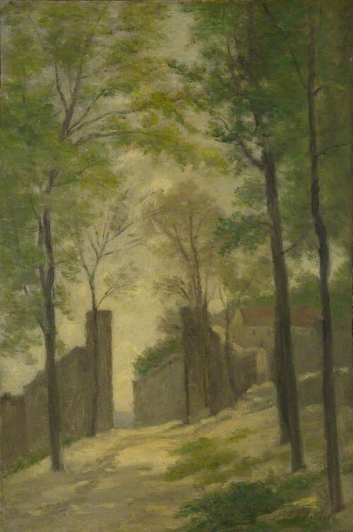 A Gateway behind Trees, 1881, Stanislas Lépine