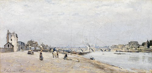 The Seine à Bercy, 1868, Stanislas Lépine