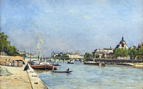 Paris, le pont des Arts, 1880, Stanislas Lépine