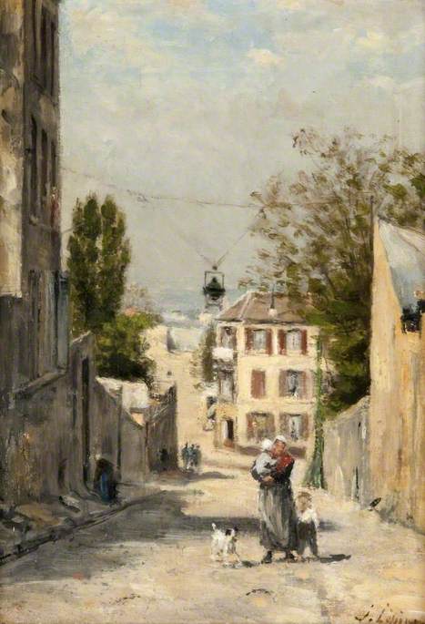 The Rue de Norvins, Montmartre, 1878, Stanislas Lépine