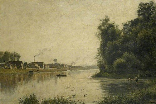 The Seine at La Garenne Saint-Denis, 1875, Stanislas Lépine