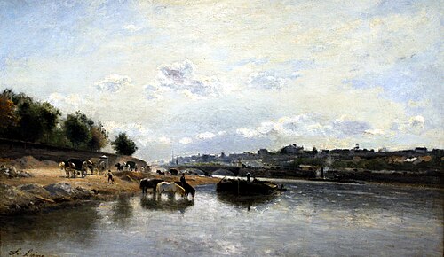 La Seine et le pont d'Iéna, , Stanislas Lépine