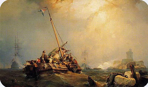Episode d'un guerre franco-hollandaise, 1847, Eugène Le Poittevin