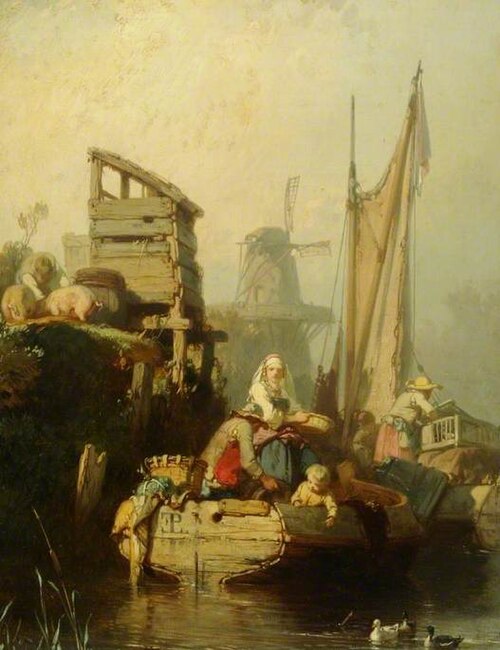 A River Landscape, , Eugène Le Poittevin