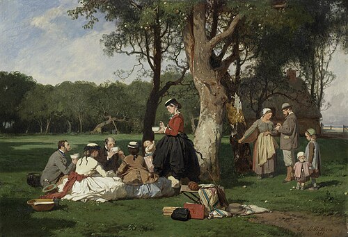 A picnic, , Eugène Le Poittevin