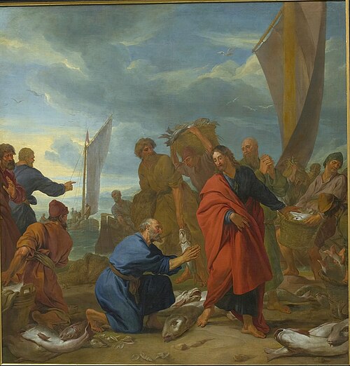Miraculous Catch of Fish, 1723, Jean van Orley
