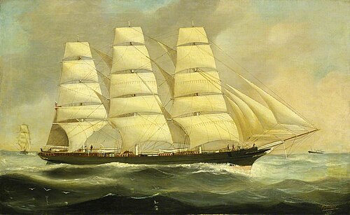 The ship Melpomene, 1885, John-Henry Mohrmann