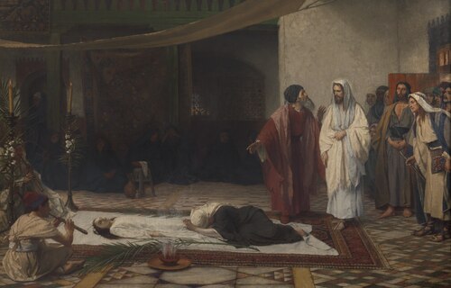Jairus' Daughter, 1888, Julien De Vriendt