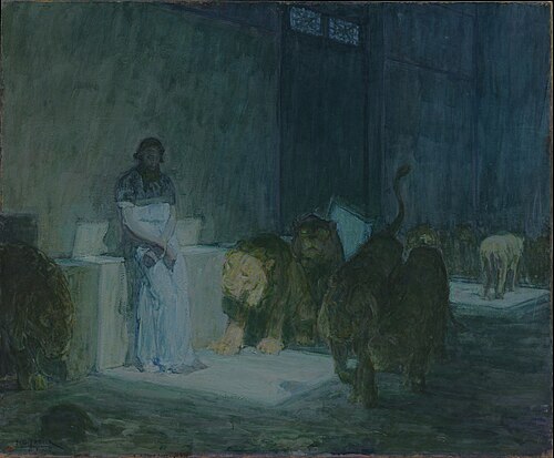 Daniel dans la fosse aux lions, 1907, Henry Ossawa Tanner