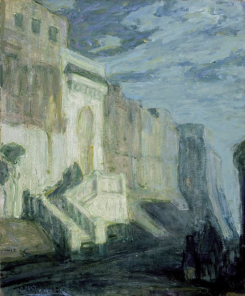 Clair de lune, murs de Tanger, 1913, Henry Ossawa Tanner