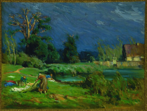 La Lavandière, 1880, Henry Ossawa Tanner