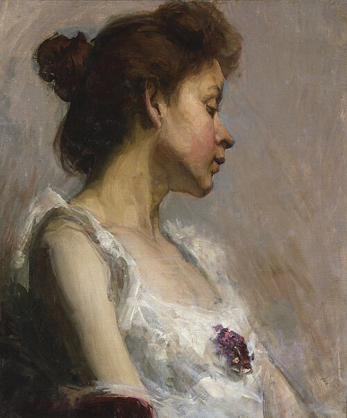 Portrait of the Artist's Wife, 1897, Henry Ossawa Tanner