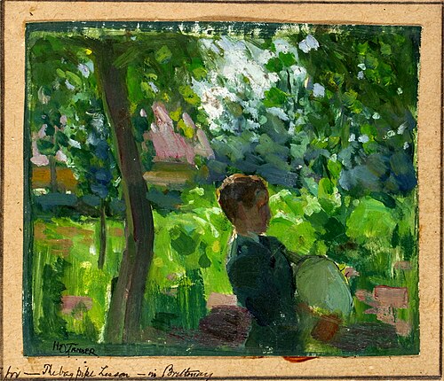 Study for the Bagpipe Lesson, 1892, Henry Ossawa Tanner