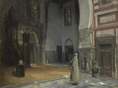 Interior of a Mosque, Cairo, 1897, Henry Ossawa Tanner